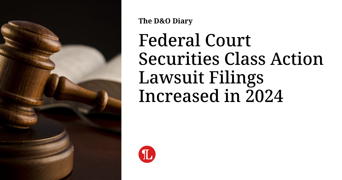Securities class action lawsuits are filed against four major companies for alleged misconduct.