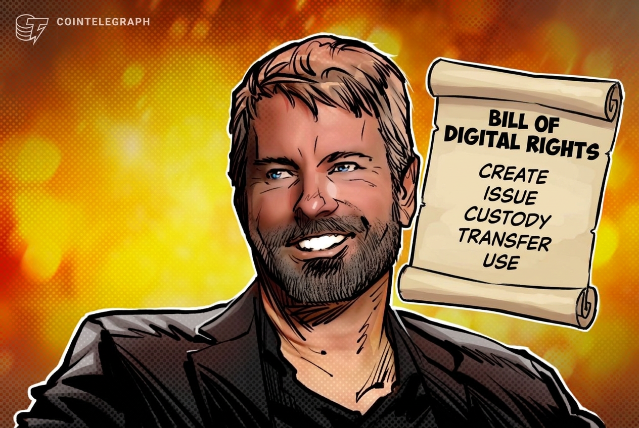 MicroStrategy's Michael Saylor Urges Regulators to Adopt a Digital Rights Bill