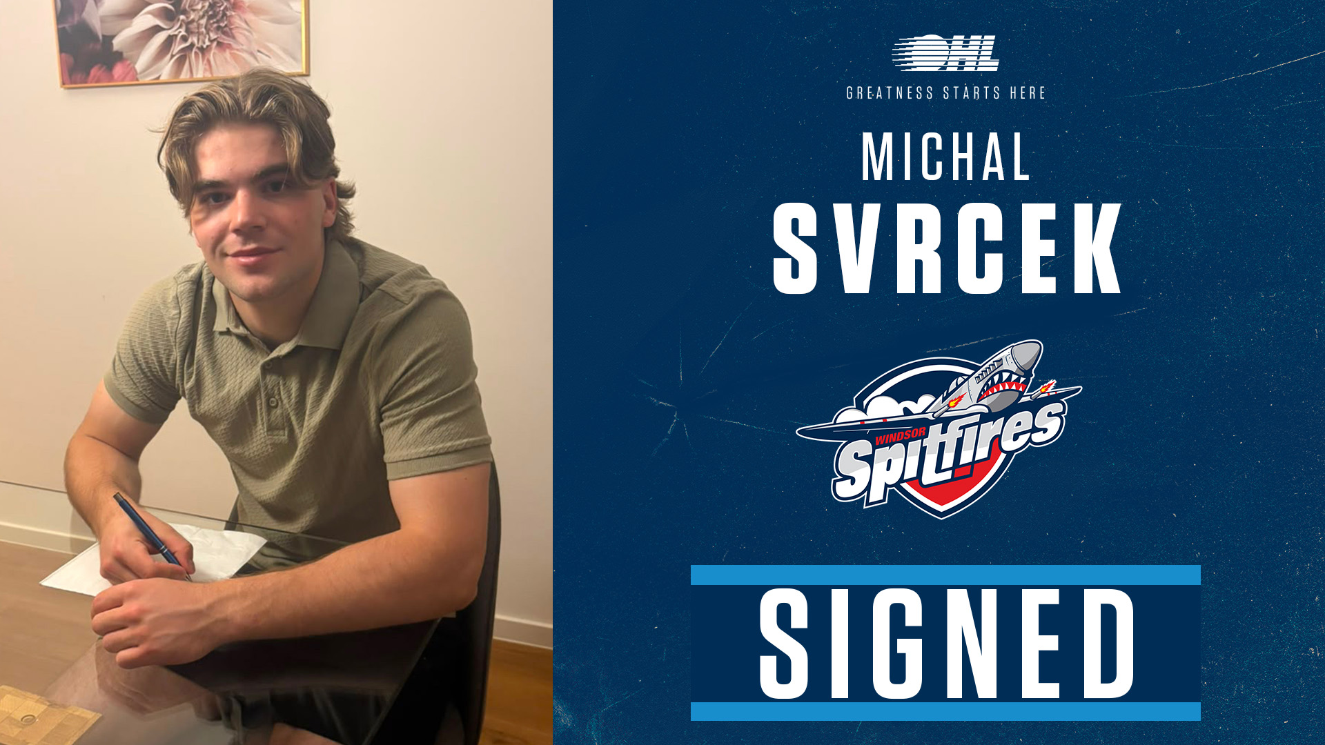 Red Wings prospect Svrcek brings much-needed experience to the Windsor Spitfires lineup.