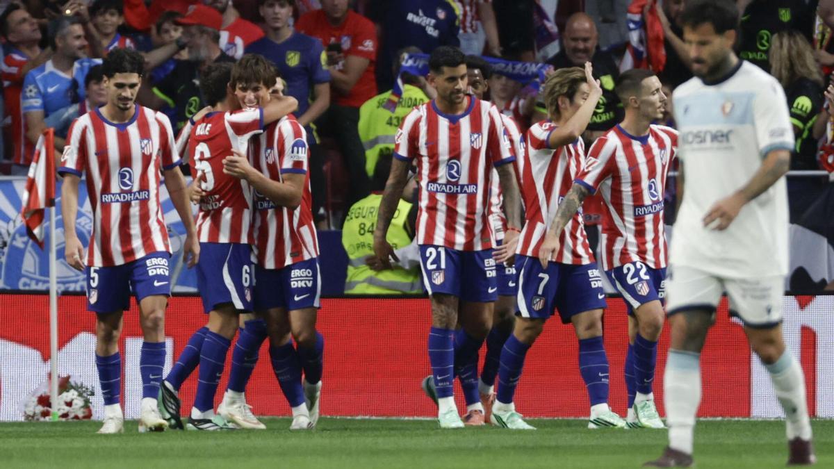 Jonathan David lidera la goleada del Atlético ante Osasuna antes del derbi