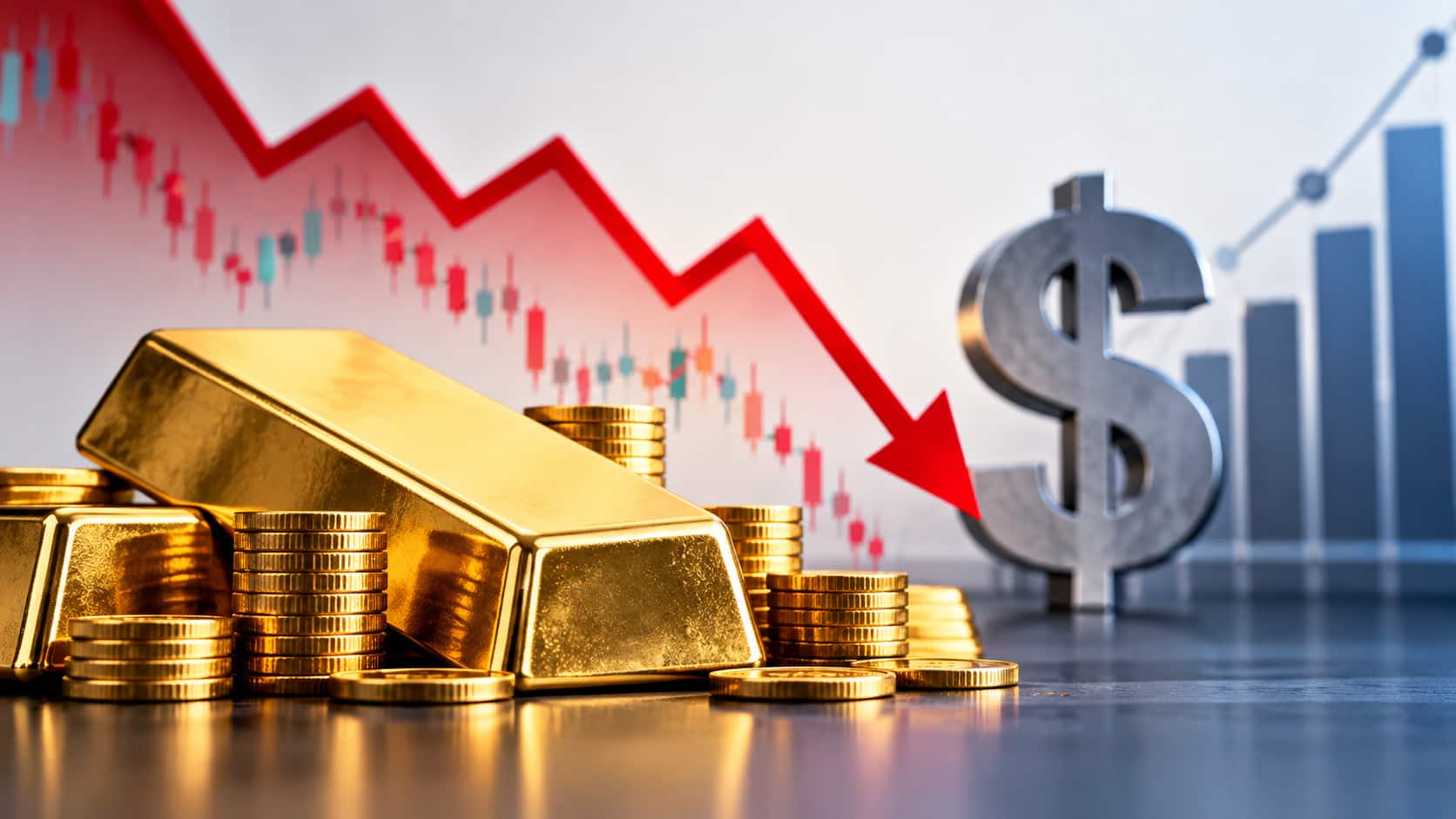 Gold Snaps Three-Session Winning Streak as Stronger U.S. Dollar and Fed Rates Weigh