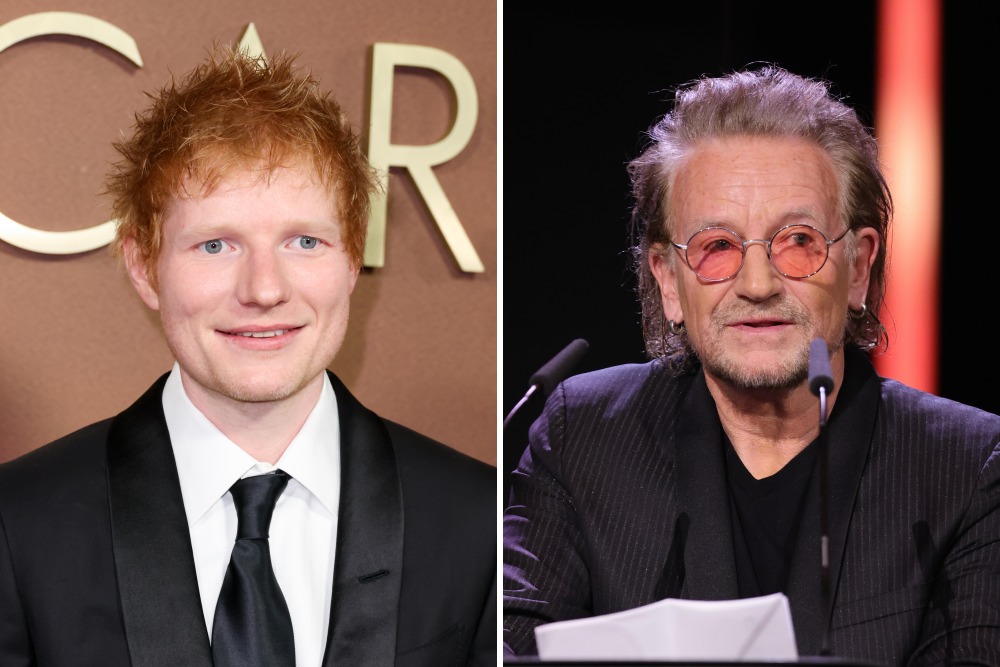 U2 Frontman Bono Defends Ed Sheeran Amid Tour Controversy Over Pro-Palestinian Remarks