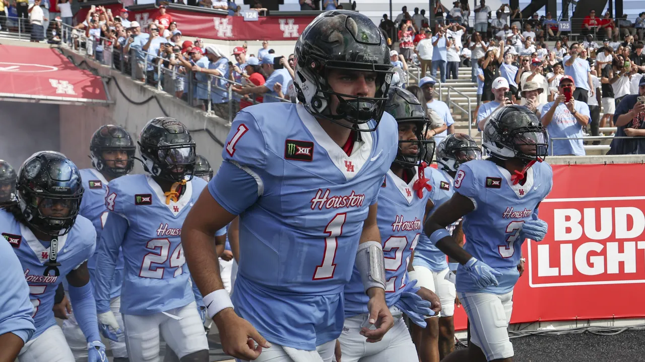 Houston reveals ten unique space-themed football helmets honoring NASA for the UCF matchup.