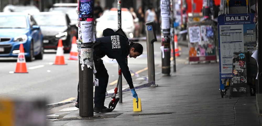 Sydney police arrest woman following alleged stabbing outside cinema in Newtown