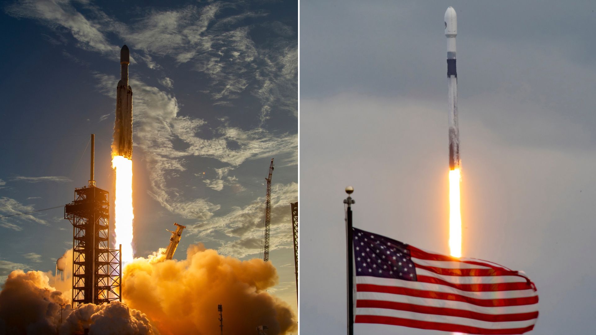 SpaceX successfully completes three orbital launches within thirteen hours across multiple active vehicle fleets.