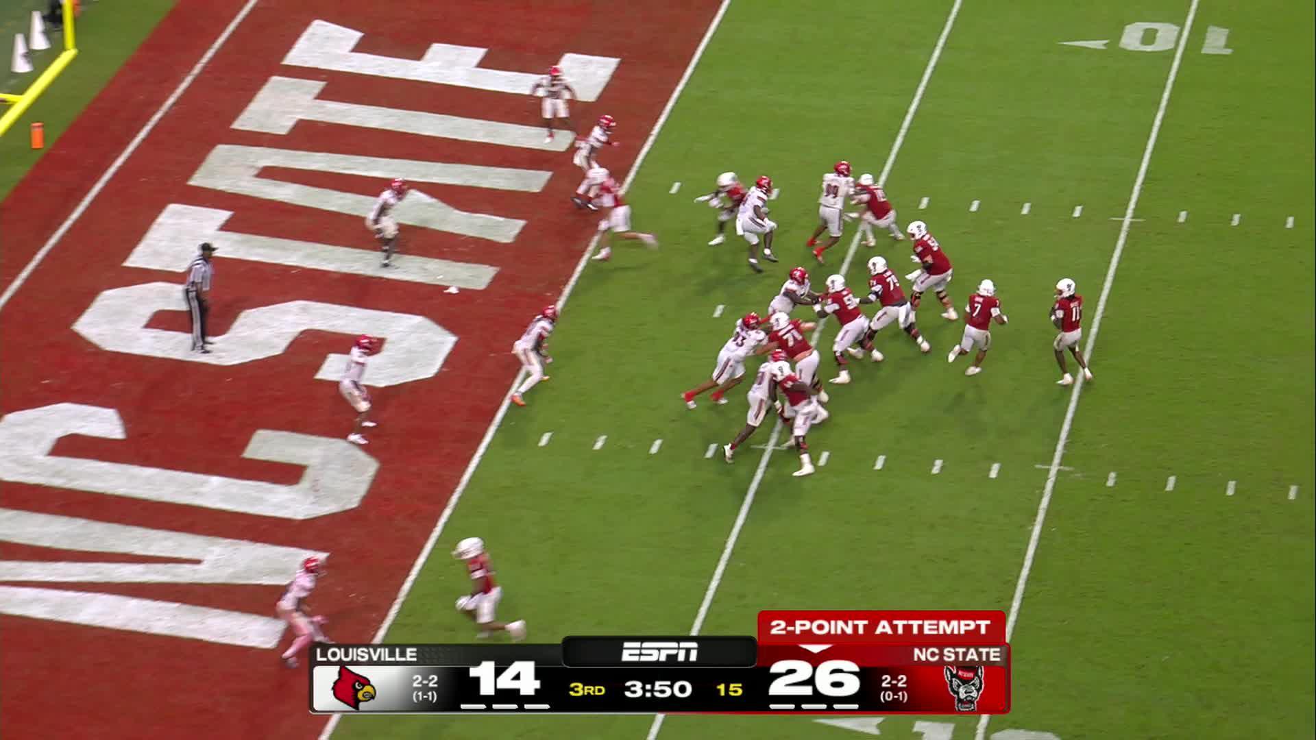 Bailey's Career-High 373 Passing Yards Lead NC State Past Louisville 31-28