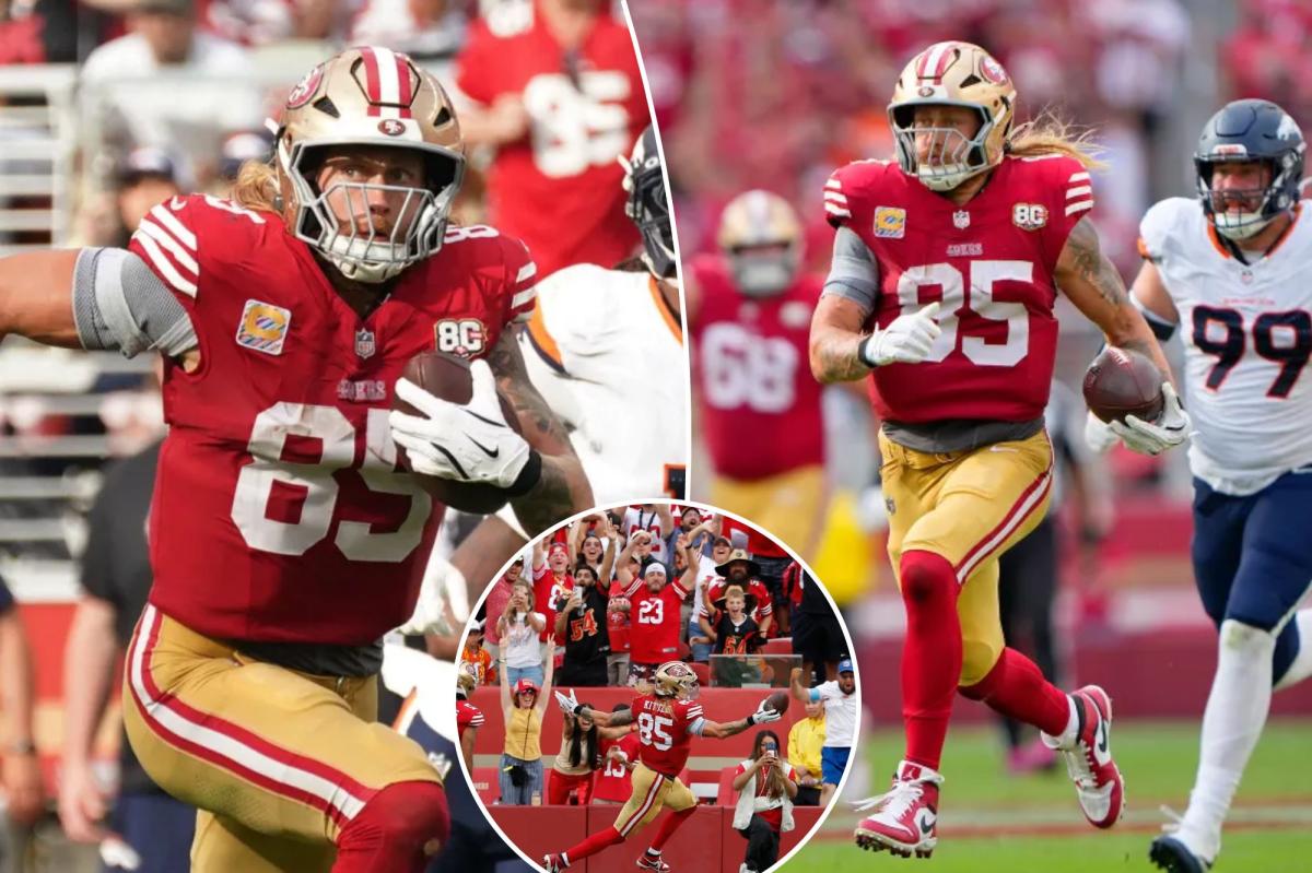 George Kittle Leads 49ers Past Broncos With Impressive 56-Yard Touchdown Play
