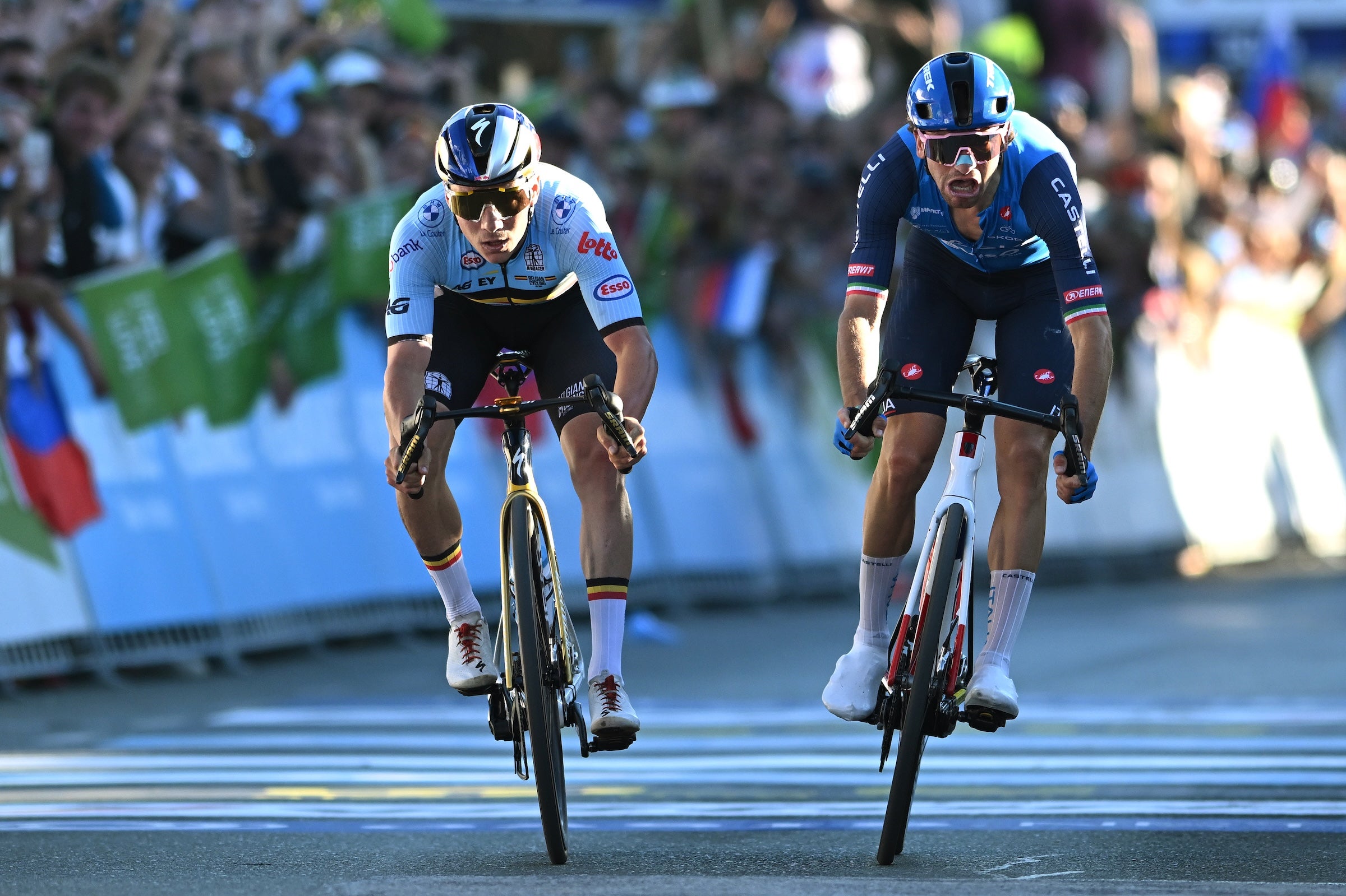 Remco Evenepoel wins the European road cycling title in a dramatic photo finish