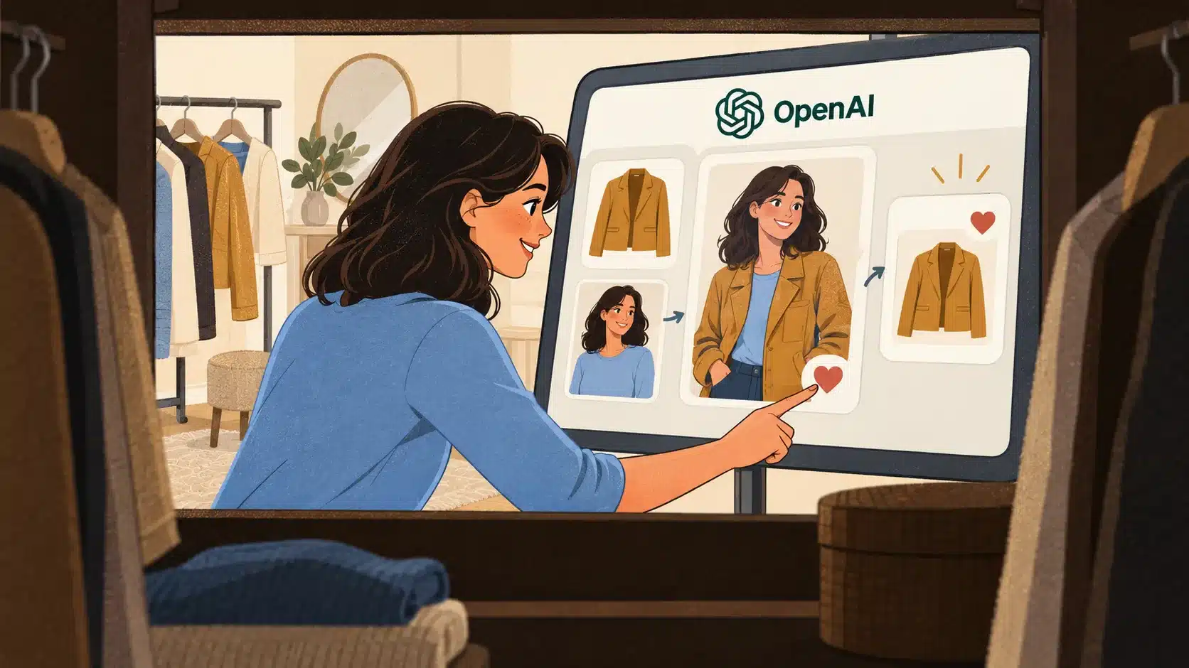 OpenAI introduces global virtual clothing try-on features for ChatGPT shopping tools.