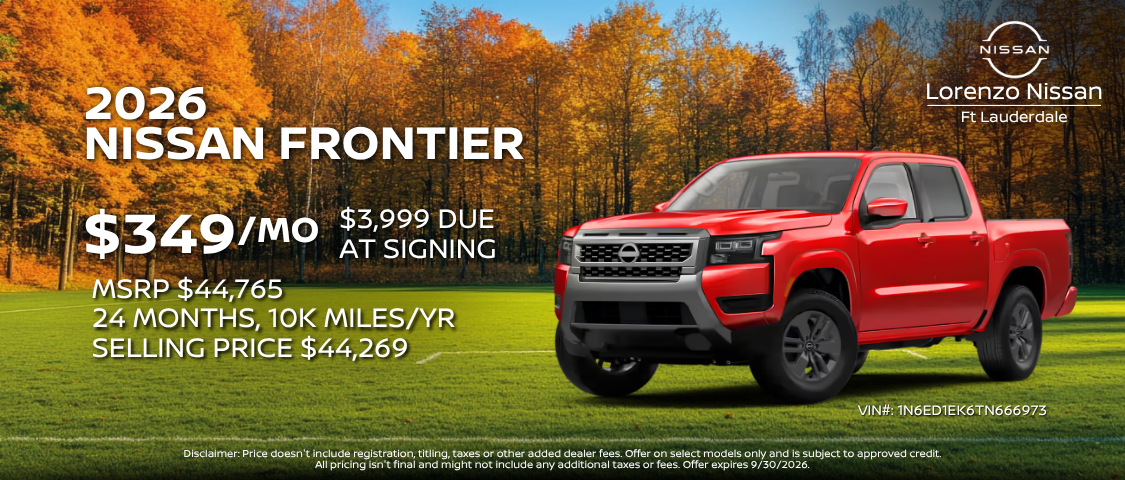 New Nissan Z Coupes and Frontier Pickups Feature Dealer Discounts and Warranties
