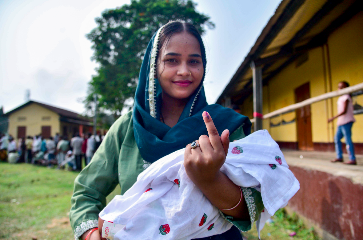 Authorities deploy over eleven thousand personnel for the Nagaon Lok Sabha bypoll.