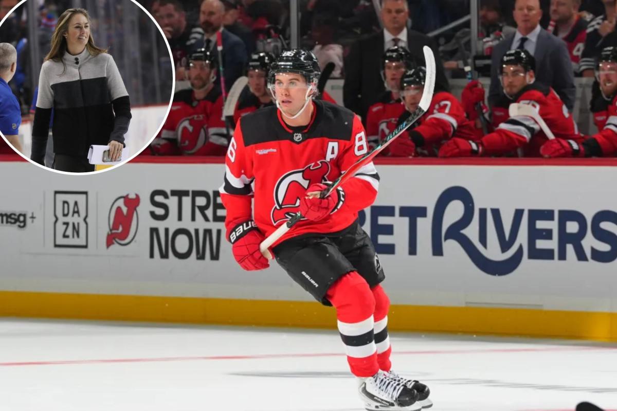 Jack Hughes Calls Out ESPN Reporter Over Awkward Cutlery Joke During Game