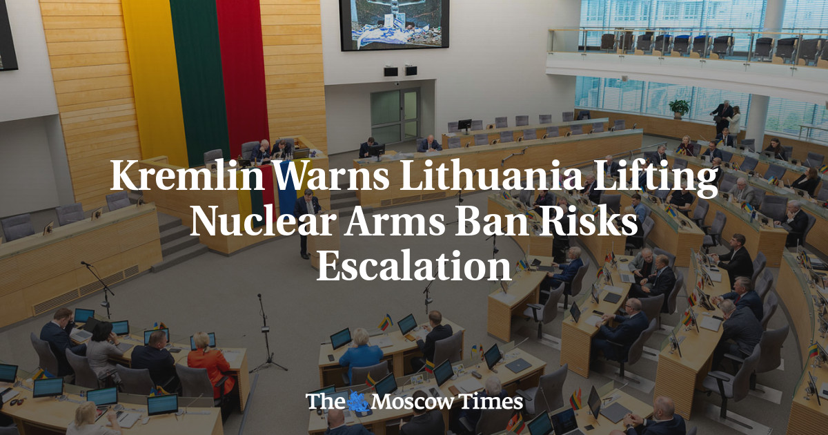 Lithuania advances a constitutional amendment to lift its ban on nuclear weapons.