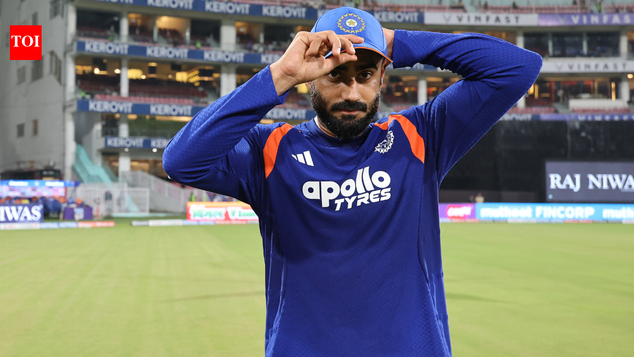 India elects to bowl first against West Indies as Naman Dhir makes his T20I debut.