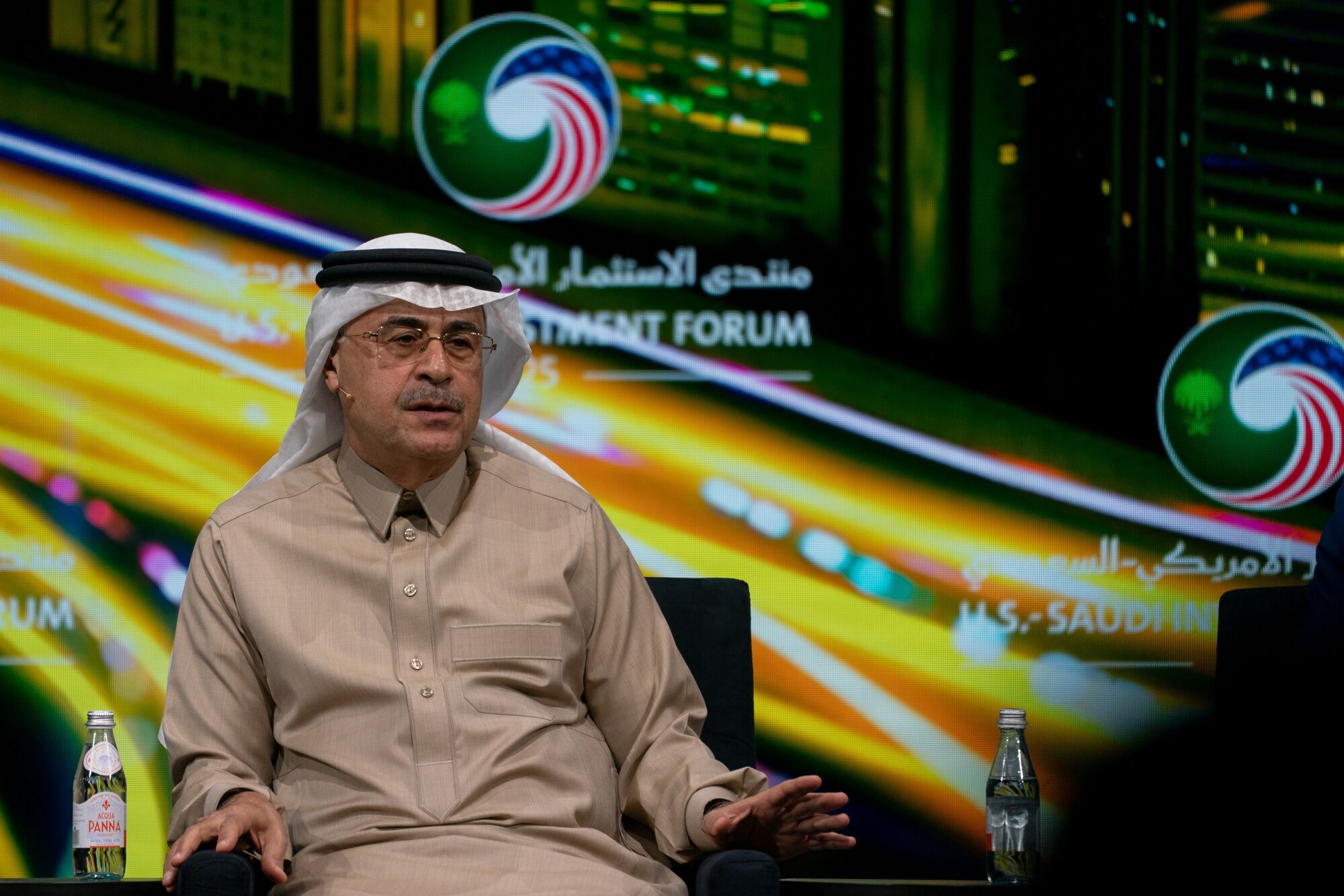 Saudi Aramco CEO warns global oil stockpiles could take two years to rebuild.