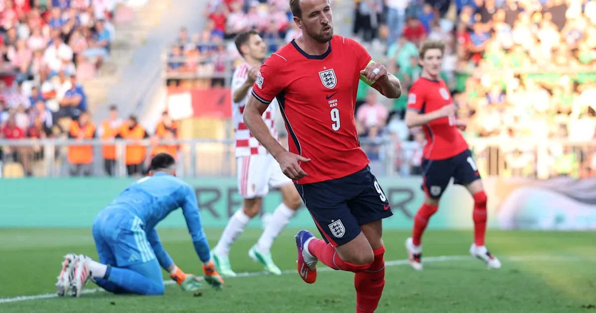 England overpowers Croatia seven-nil in a dominant Nations League football match.