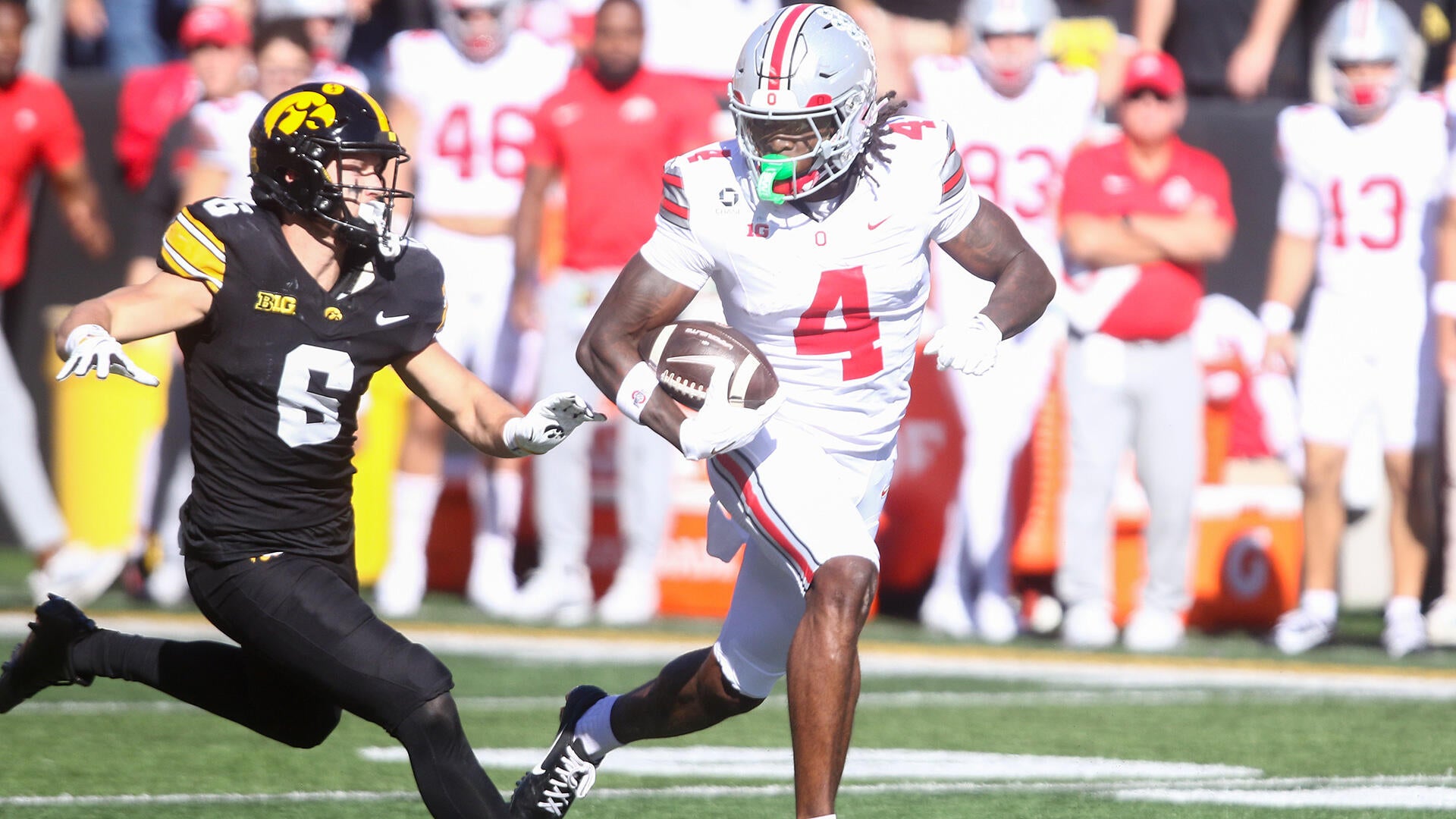 Jeremiah Smith Sets Three Ohio State Receiving Records During Game Against Iowa