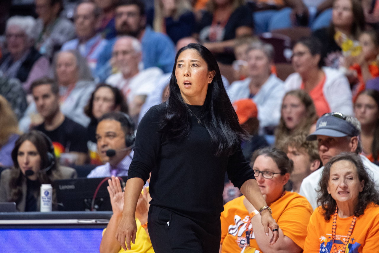 Golden State Valkyries clinch historic playoff win after coach Natalie Nakase returns from sideline collapse.