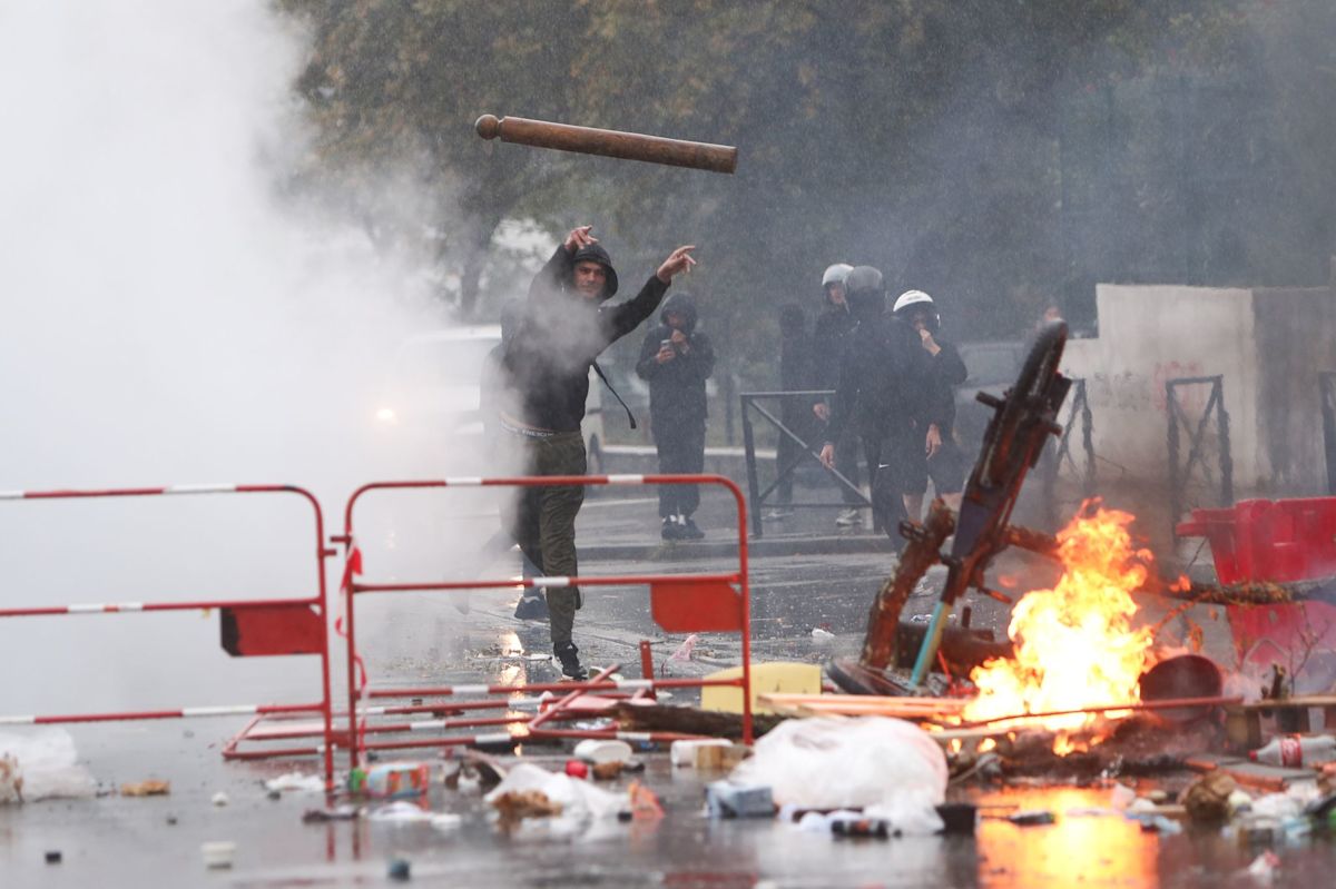 France faces widespread student protests and mounting debt as government proposes budget cuts.