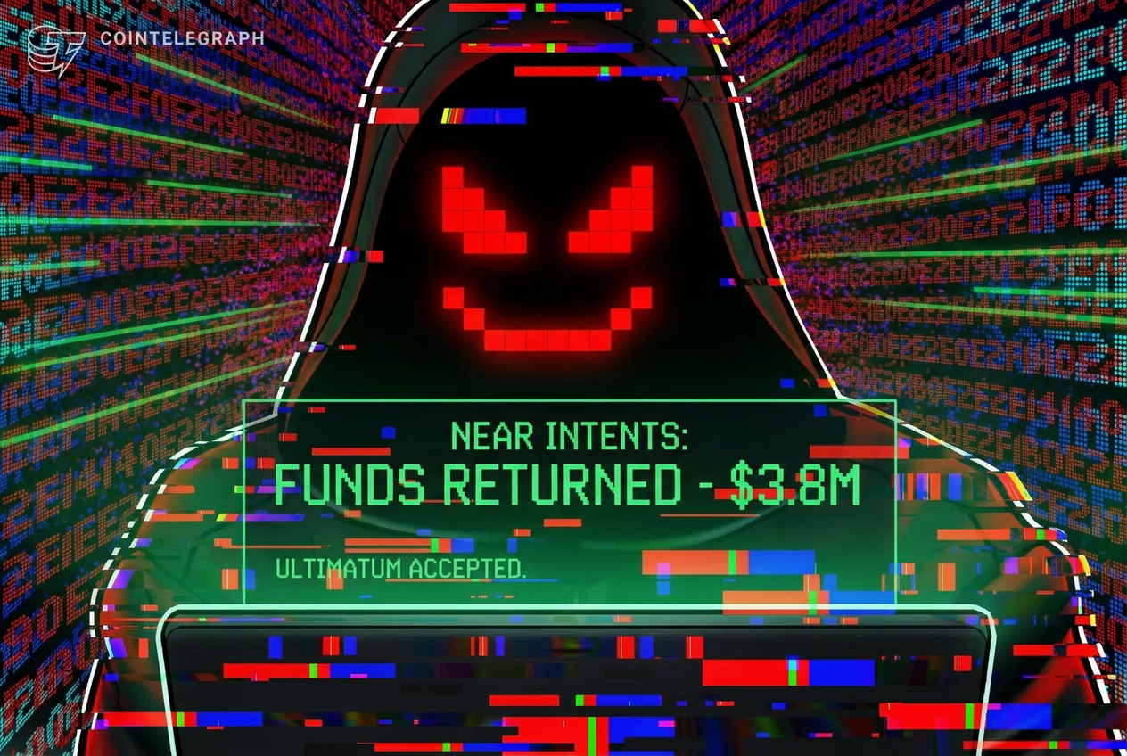 NEAR Intents recovers all stolen funds after securing the return of $3.8 million.