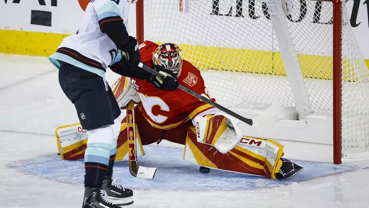 Seattle Kraken Dominates Calgary Flames with 6-1 Victory in Saddledome Opener