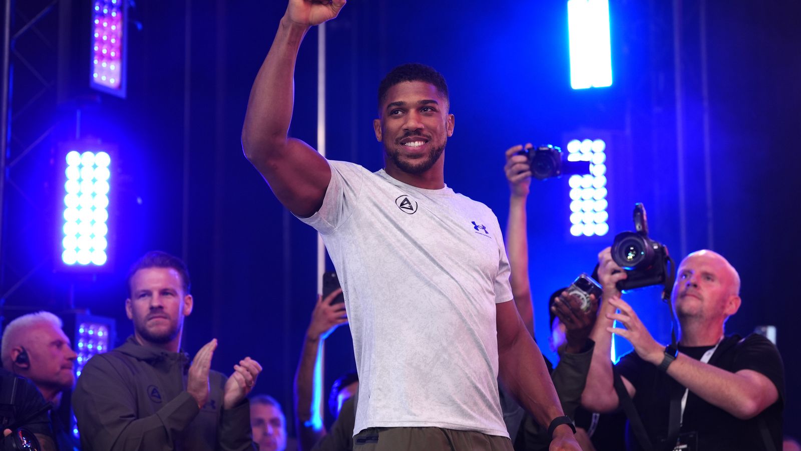 Anthony Joshua consults Peter Fury for strategic advice ahead of Cardiff bout.