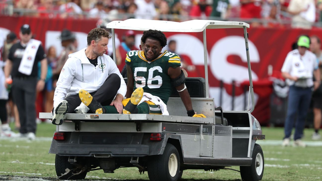 Packers Linebacker Edgerrin Cooper Carted Off With Apparent Left Achilles Injury