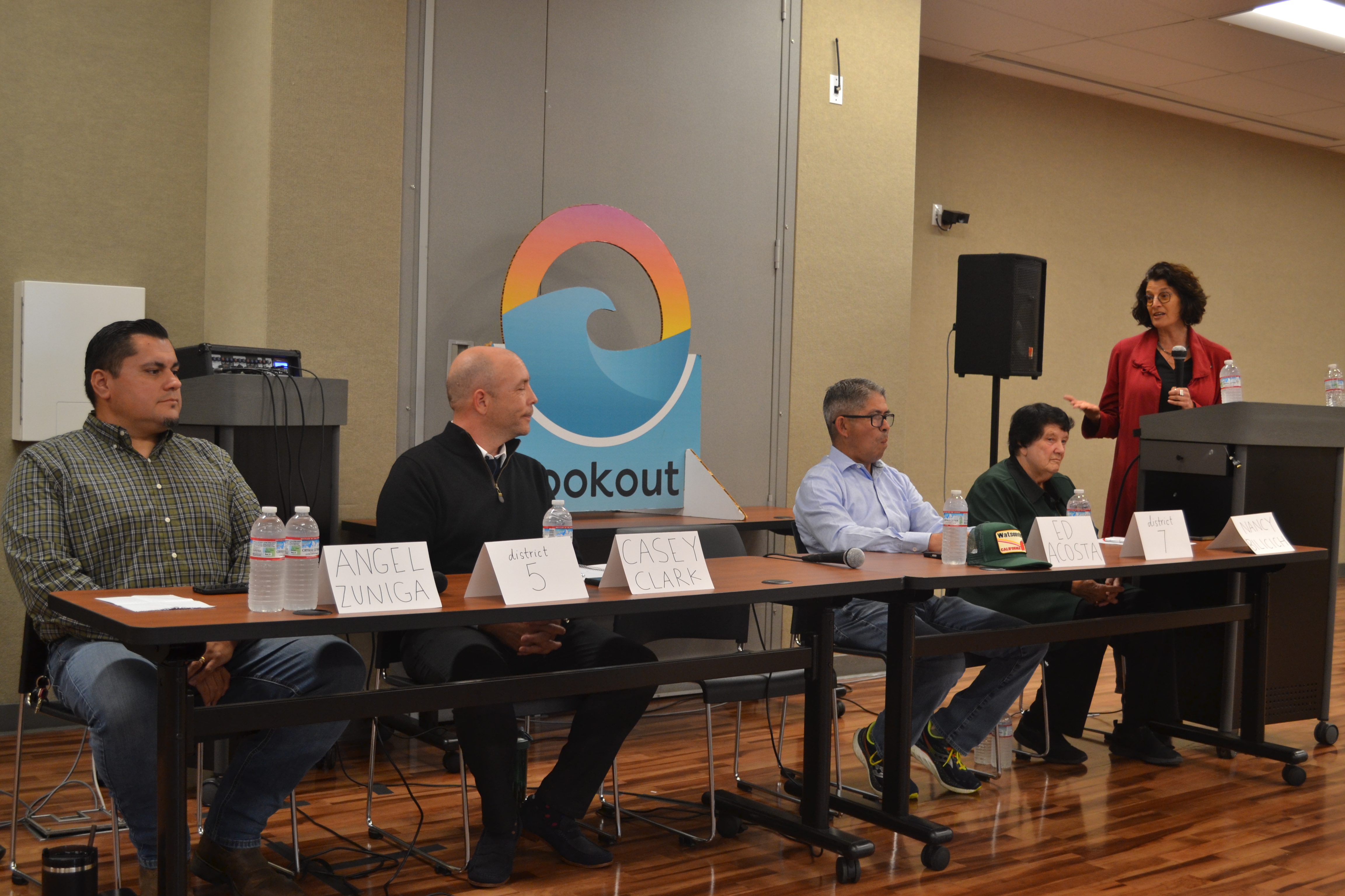 Candidates across multiple regions discuss local issues at public election forums.