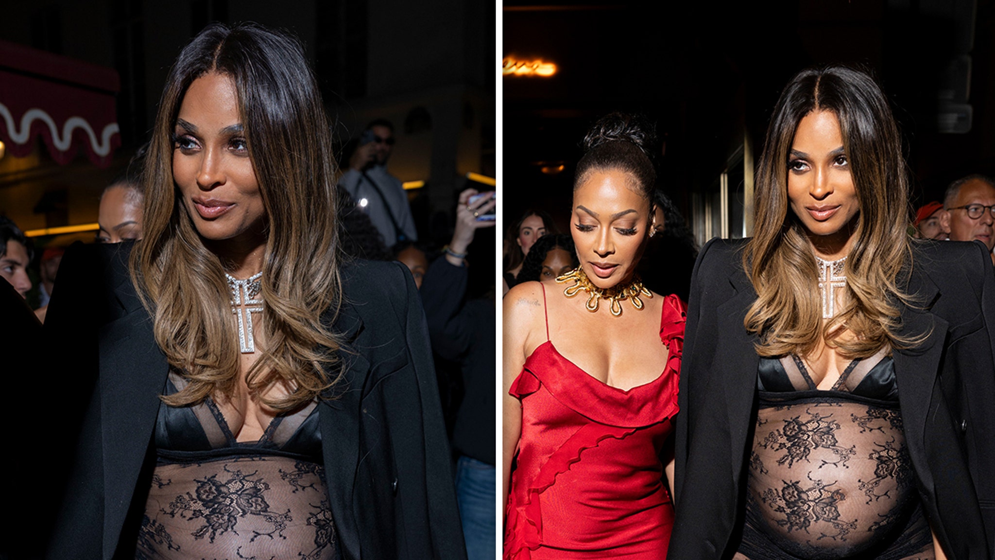Pregnant Singer Ciara Walks the Junya Watanabe Runway in Paris