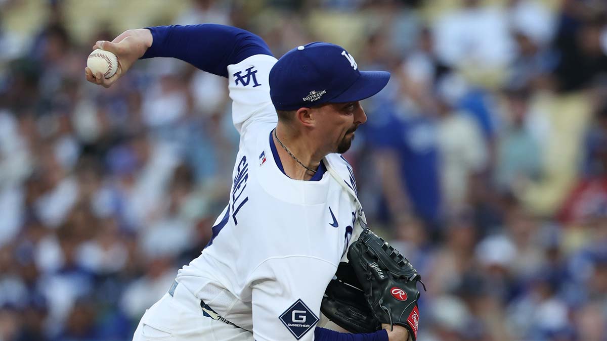 Blake Snell pitches four strong innings as the Dodgers battle the Braves in Game 2.