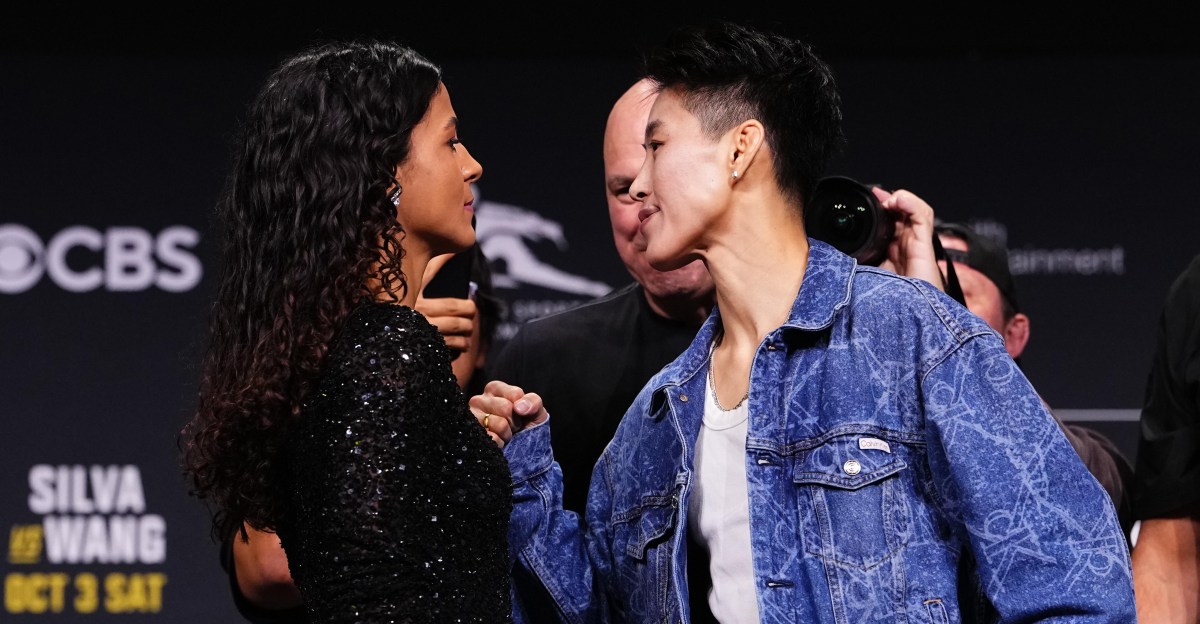 Natalia Silva and Wang Cong Clash at Weigh-Ins Ahead of UFC Title Fight